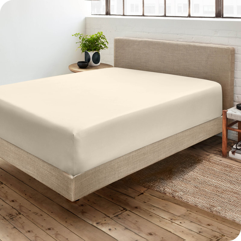 Gray Organic Cotton Percale Twin XL Fitted Sheet