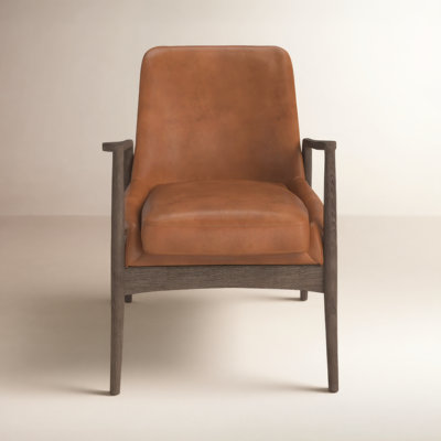 Bogota 27" Wide Genuine Leather Armchair