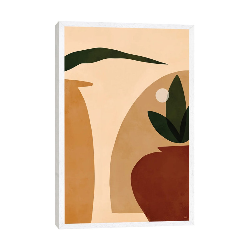 Ochre by Bria Nicole - Print on Canvas, 66.04 cm H x 45.72 cm W, White Framed Canvas