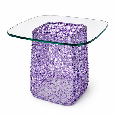 Table basse moderne en verre trempé Dieu