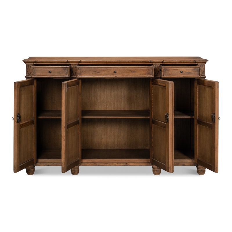 Diamond 65'' Solid Wood Sideboard, Brown