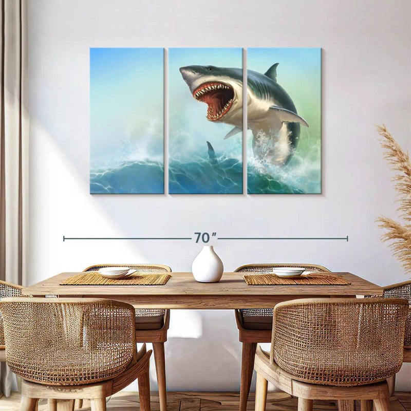 Scary Shark, 36" H x 57" W