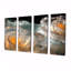 «Sparking Translucent Roses Golden Glam Core - Rose», ensemble de 4 décorations murales-838143076