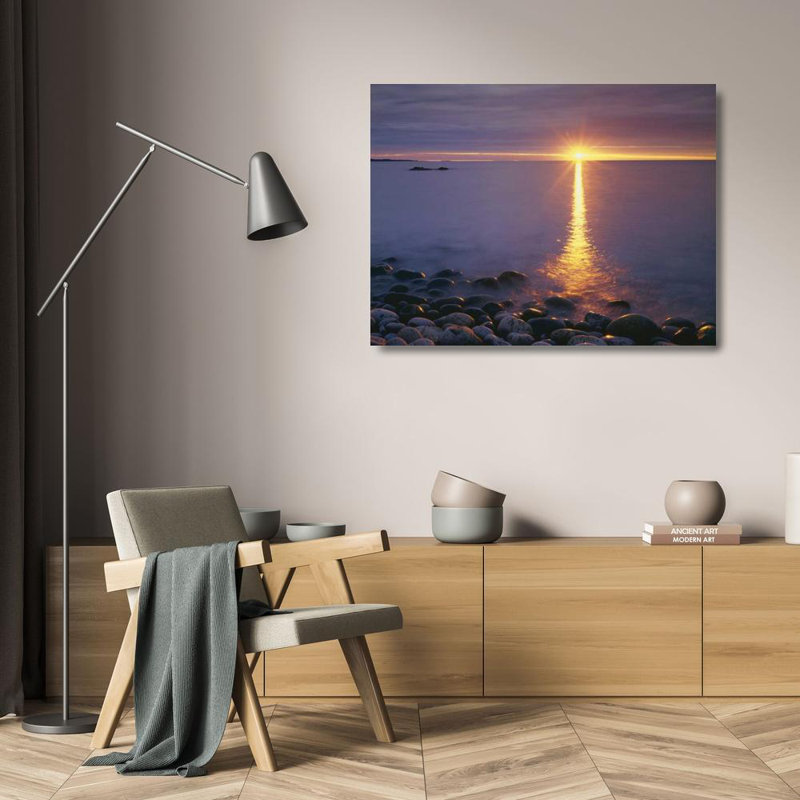 Art sur toile, Talbot Frank, Christopher, ME, Acadia NP, «Sunrise on brouillard et rivages», H 19 po x l 24 po