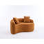 Canapé modulaire courbé en S en chenille: double profondeur (21,3 po et 26,8 po), sans assemblage, compact pour les petits espaces, 400 lb, L 66,9 po-867856137