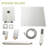 Shower System With Waterfall Tub Spout,12 Inch Ceiling Mount Square Shower System With Rough-In Valve