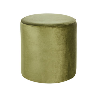 Aimilia 47cm Wide Round Solid Colour Pouffe Ottoman