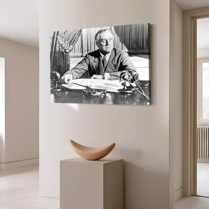 FDR, président, photo historique, affiche d'art mural, 20x30inch