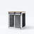 61" W Separable Large Dog Crate Furniture with Divider – Versatile Design for Multiple Dogs and Spaces-927071178