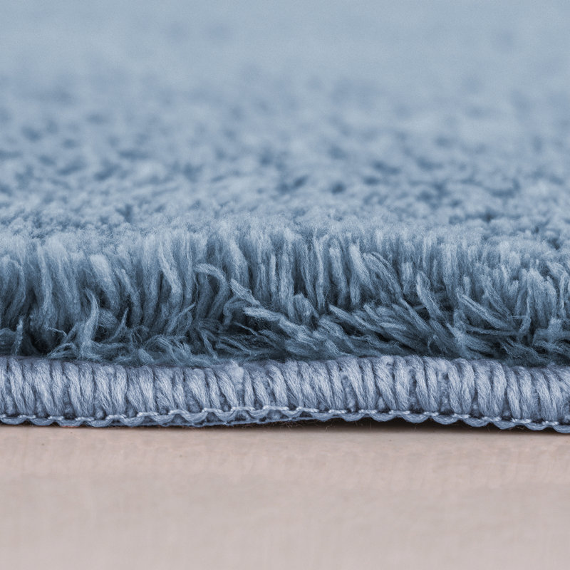 Dailen Non-Slip Bath Rug, Blue