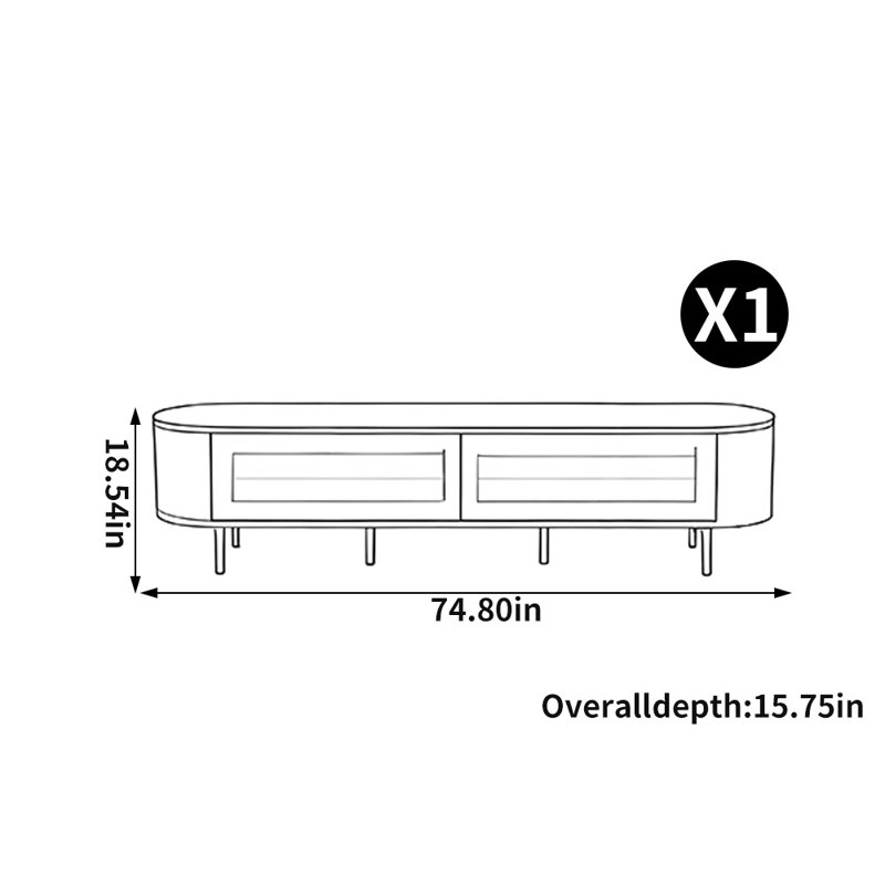 American style minimalist TV stand
