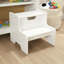 Ahlijah Wooden Step Stool - White-895649417