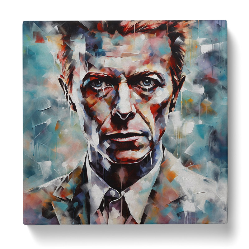 David Bowie Abstract - Wrapped Canvas