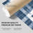 Abstract Blue Plaid Pattern II Modern Unframed Art Print-1865358021