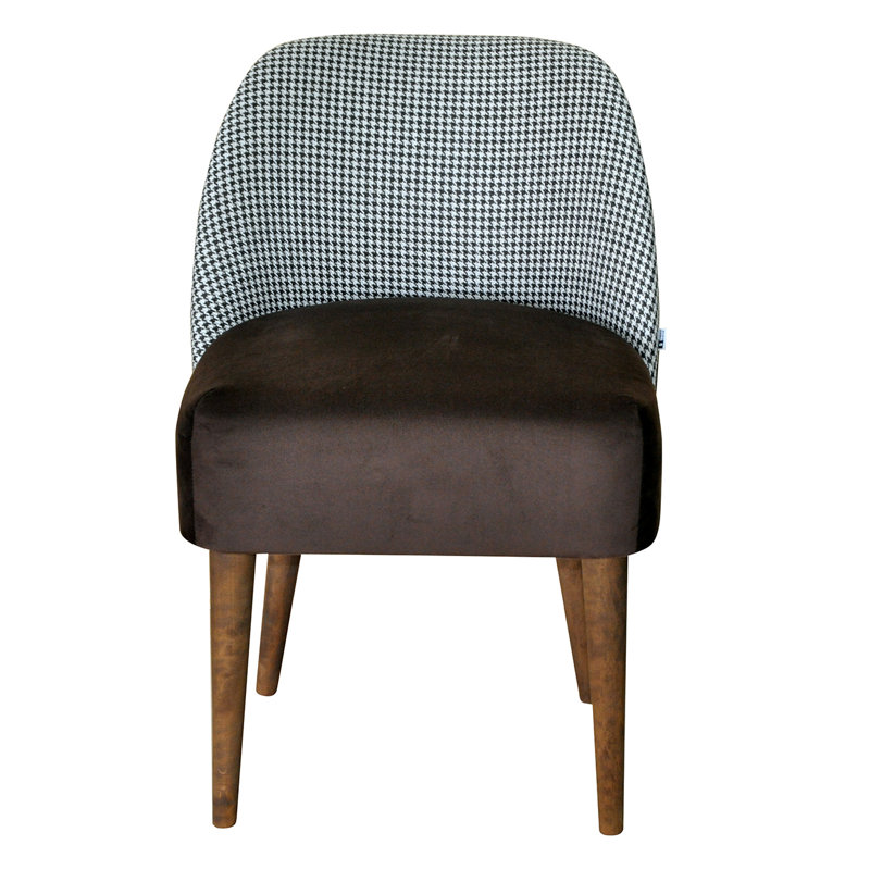 Twiggy 47cm H Upholstered Side Chair in Brown, Brown