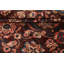 Tapis décoratif en laine de conception unique noué à la main bleu marine/orange/brun 3 pi 11 po x 6 pi 4 po