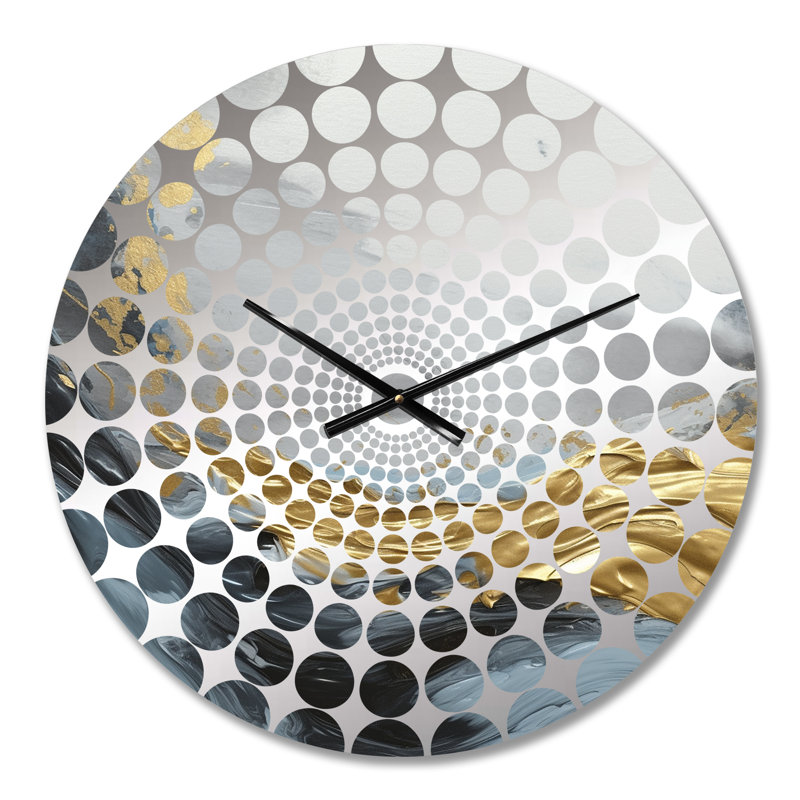 Ablakat - Horloge murale abstraite en marbre, Petit