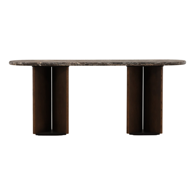 Oja Console Table Brown, Emperador Marble / Dark Brown, Emperador Marble, Dark Brown