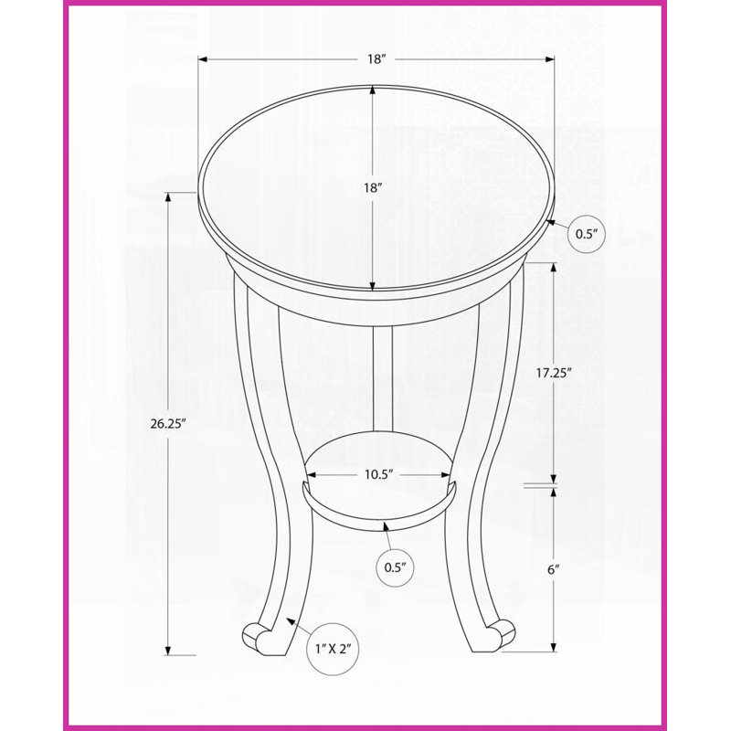 Traditional 2-Tier Round Coffee Table - Dark Walnut Veneer, Space-Saving for Living Room/Bedroom, Easy Assembly
