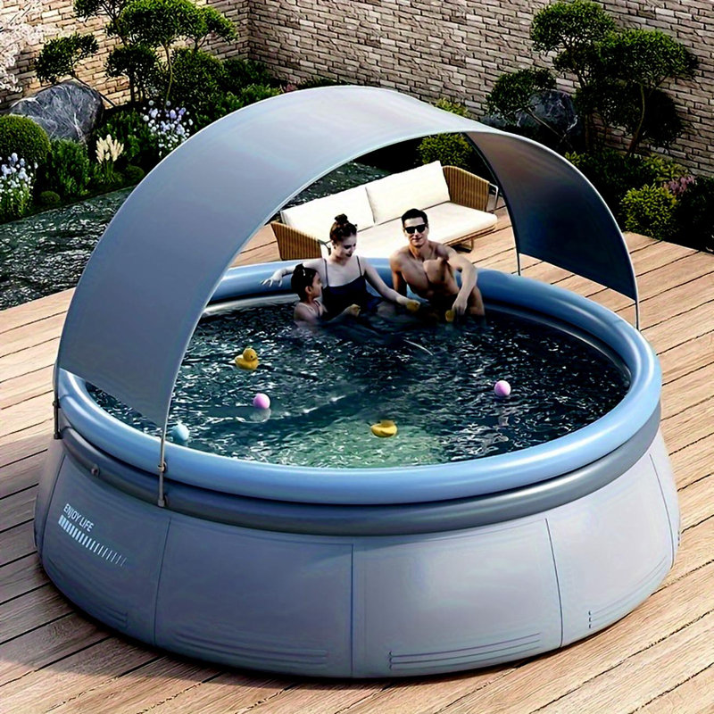 Piscine gonflable extérieure 94,49 po * 25,98 po, L 7,9 po x H 25,98 po