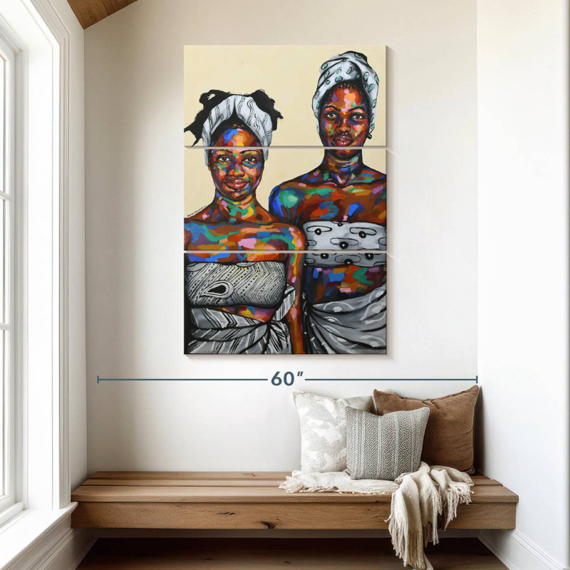 Leisha Strength In Diversity IV, 50" H x 32" W