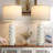 27" Leafglow Modern Farmhouse Table Lamp Set with Cutout Pattern, Dual USB Ports, Led Bulbs-252130503
