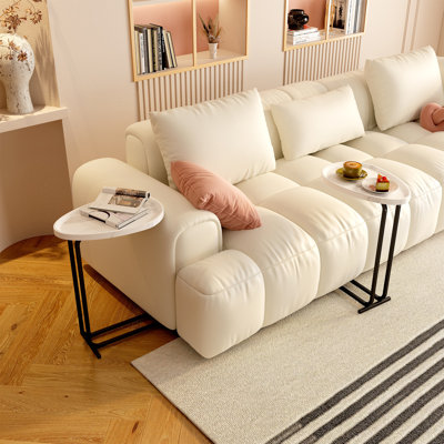 Versatile C-Shaped Side Tables End Tables Living Room Side Table Accent Table