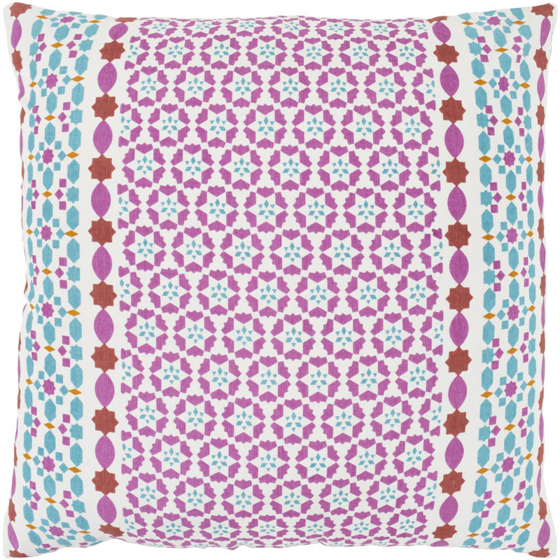 Lucent Geometric Cotton Pillow Cover, 22" x 22"