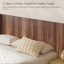 Tête de lit en bois pour grand lit - 64,4 po de largeur, sans sommier tapissier, durable et élégante-12958617-12958623