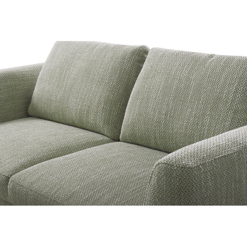 Boucle Sofa, 3, Green/White