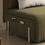 Canapé convertible pliable en lin vert mat-130061057