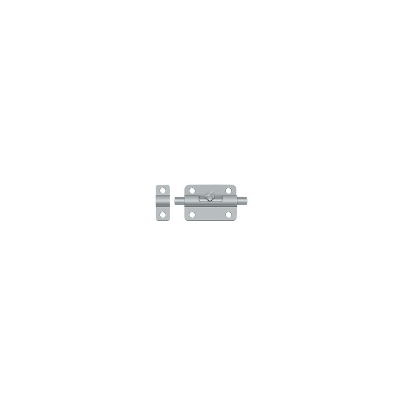 Deltana 3BBU26D 3" Barrel Bolt; Satin Chrome Finish, Satin Chrome