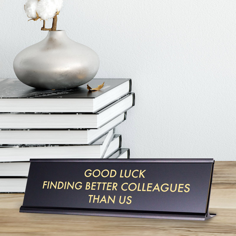 Enseigne de bureau Good Luck