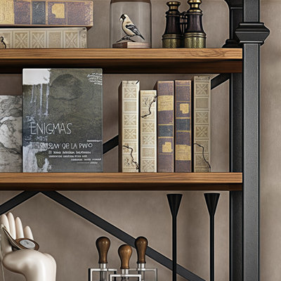 Bibliothèque rétro tendance