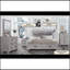 Commode grise avec 5 tiroirs