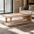 Wood coffee table
