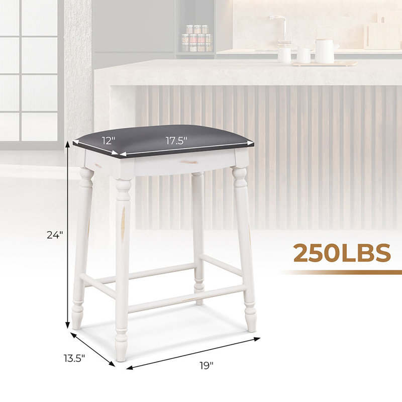 Tabouret Champetre, Tabouret de comptoir (siège d'une hauteur de 24 p, 4
