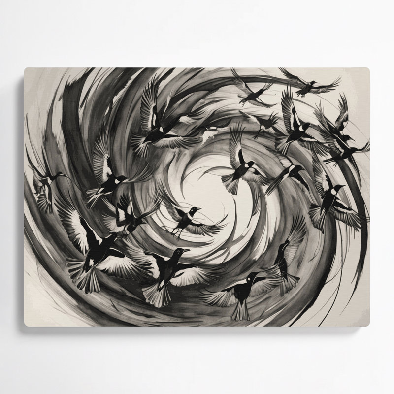 Art mural en métal oiseaux, H 240 po x l 288 po x P 0,05 po