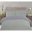 Night Comfort Sage Cool Grey Cotton Rich Duvet Cover Set with Pillowcase-74604964