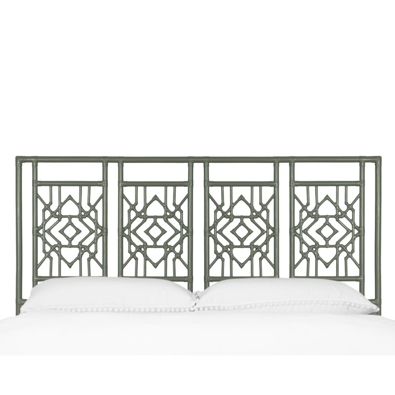 Tulum Open-Frame Headboard, King, Evergreen