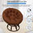 51 Inch Water Resistant Outdoor Papasan Cushion With Removable Cover For Patio Chair-208512232