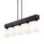 Luminaire suspendu linéaire à 5 lumières Friedrike