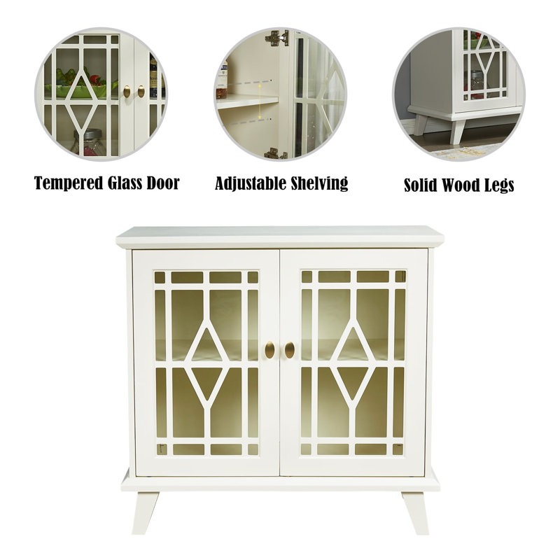 Armoire de rangement avec tablette, buffet blanc pour le salon, le couloir, la salle à manger, le vestibule 