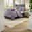 Modern Purple Jacquard Bedding Set, Cal King Polyester Comforter
