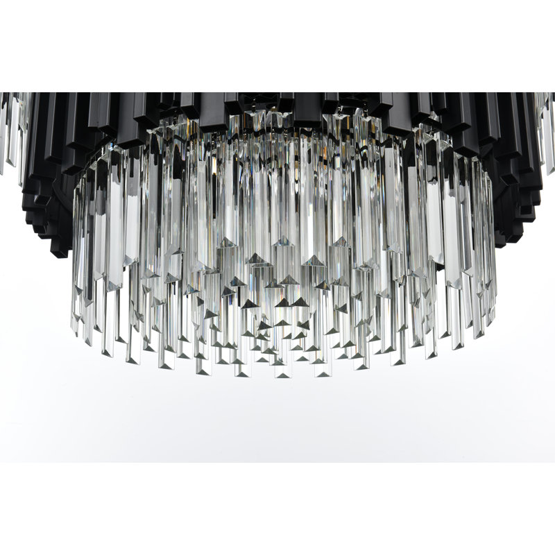 Lenora 32 inch Chandelier, Black