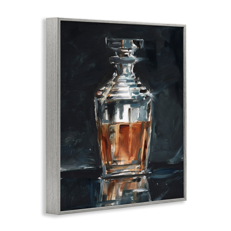 «Whiskey Decanter Still Life Art» par Ethan Harper, Estampe numérique Farmhouse, H 30 po x l 24 po