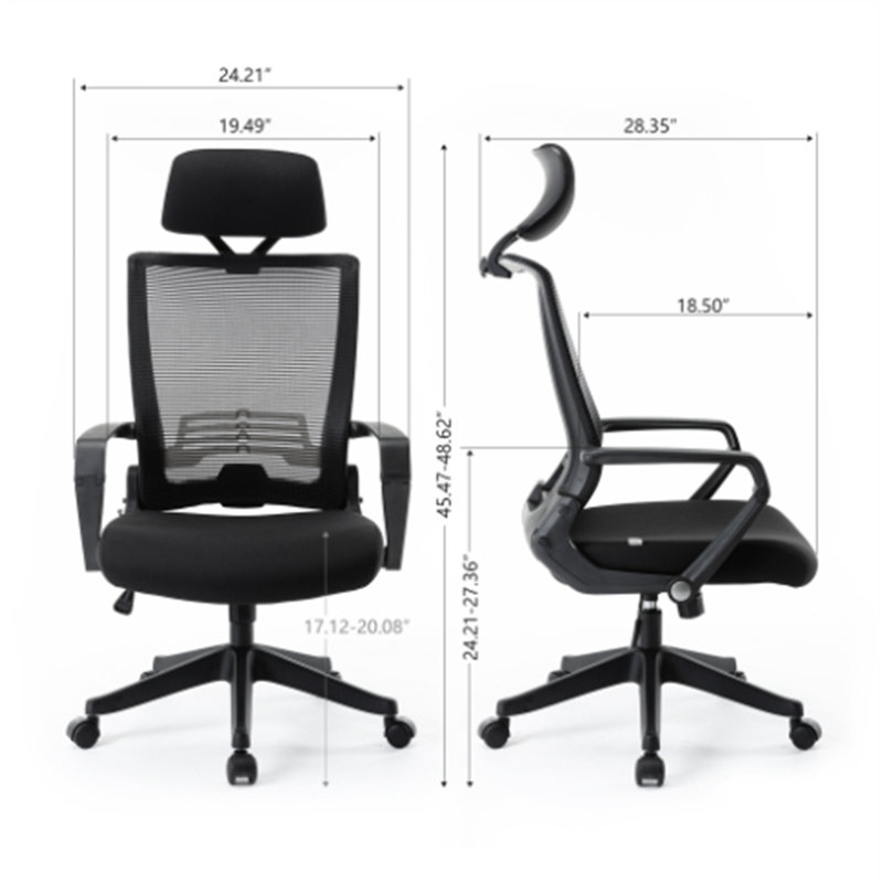 Almeric Mesh Task Chair with Headrest