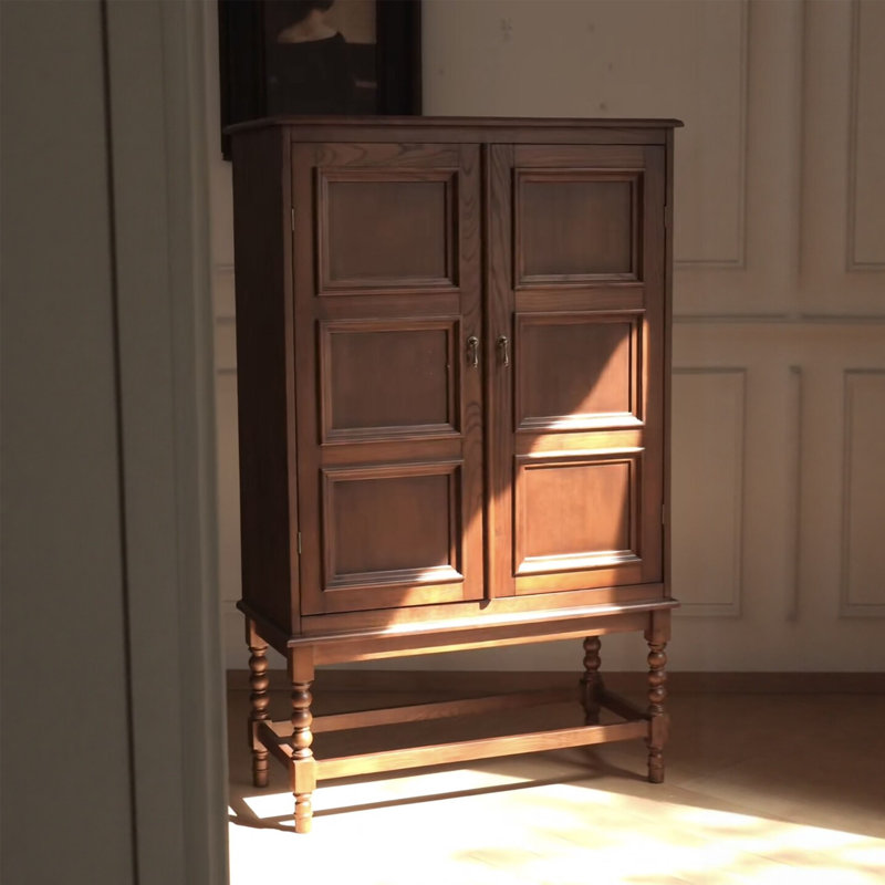 Armoire de rangement à double porte de style français