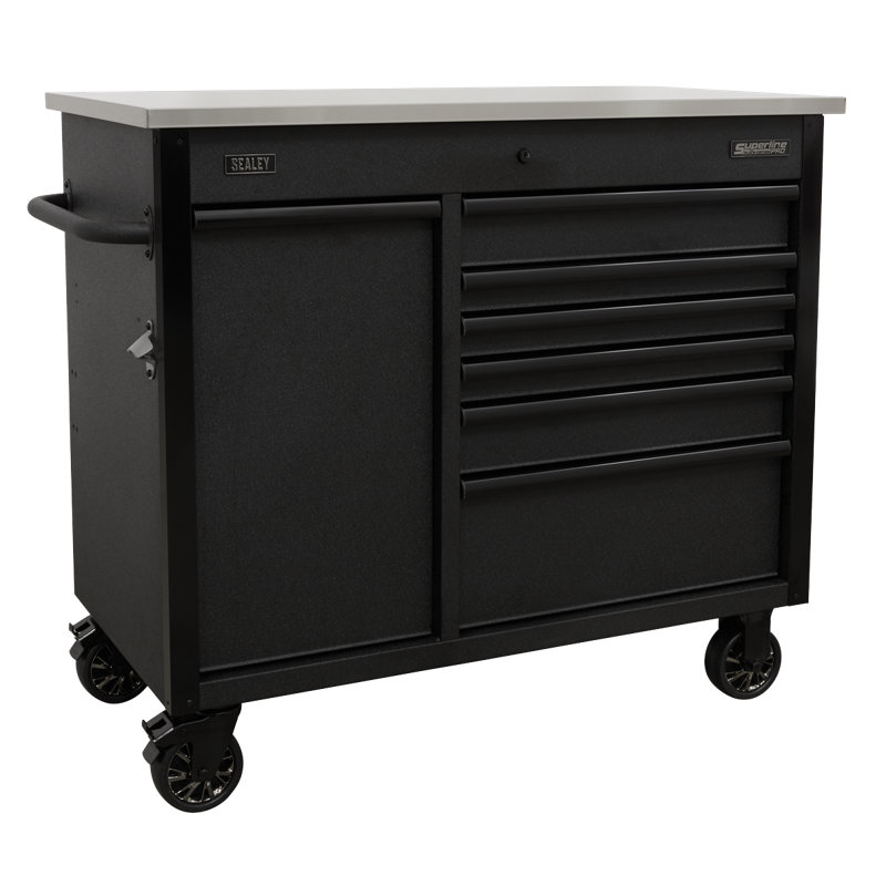 38.98" H x 44.09" W x 22.99" D Mobile Tool Cabinet with Power Tool Charging Drawer