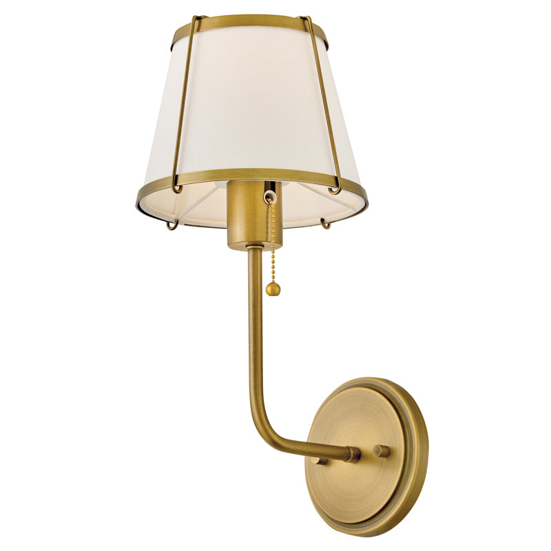 Hinkley Clarke Single Light Two-Tone Wall Sconce, Gold